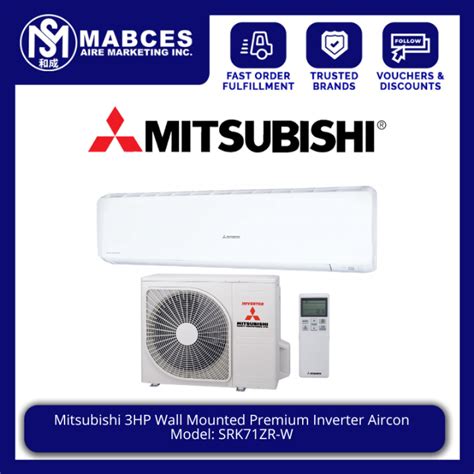 3 hp aircon|Mitsubishi SRK71ZR.